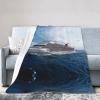Cruise Ship Blanket,Flannel Ultra-Soft Seasons Blanket Lightweight Sofa Veil Blanket Air Conditioning Blanket view 1