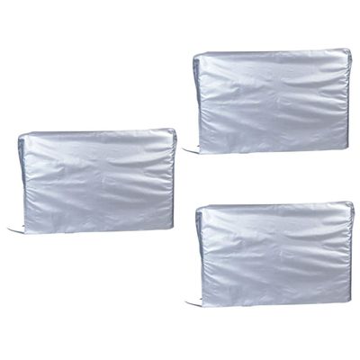 PRETYZOOM 3pcs Waterproof Unit Cover Outdoor Air Conditioning Sleeve Weatherproof Sunscreen Hood for Window Units (Medium Black)
