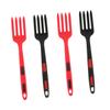 OUNONA 4pcs Sturdy Kitchen Fork Silicone Forks Smooth Surface Ergonomic Design for Dinner Salad view 1