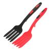OUNONA 4pcs Sturdy Kitchen Fork Silicone Forks Smooth Surface Ergonomic Design for Dinner Salad view 3