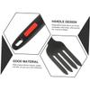 OUNONA 4pcs Sturdy Kitchen Fork Silicone Forks Smooth Surface Ergonomic Design for Dinner Salad view 4
