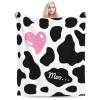 Black White Milk Cow Blanket,Flannel Ultra-Soft Seasons Blanket Lightweight Sofa Veil Blanket Air Conditioning Blanket view 4