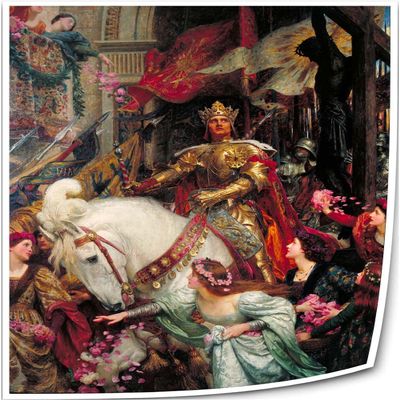 Triyend Academy Art The Two Crowns Famous Paintings Wall Art Prints Poster Landscape Wall Bedroom Decorations Artwork Giclee Fine Art (16.00''x24.00'',Unframed)
