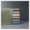 Zixmix 1200TC Cotton King Bedspread White/Grey Plain Premium Cotton Diamond Quilted Bedspread Size (96 x 106in) Pillowcases (19X30in),Bedding view 3
