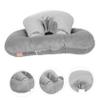Amosfun Portable Ergonomic Nap Pillow for Desk Office School Comfortable Face Down Support Cushion Multi-Functional Plush Stuffed Design Gray for Relaxation and Travel view 3