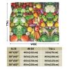 AMAZWI Fresh Fruits and Vegetables Blanket,Flannel Ultra-Soft Seasons Blanket Lightweight Sofa Veil Blanket Air Conditioning Blanket, RFXA1 view 2