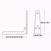 Stainless Steel Microwave Mount BracketExpandable Support Frame Foldable Shelf Rack Microwave Oven Wall Mount Bracket view 3