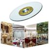 15in(38cm) Lazy Susan for Tabletop, Rotating Tray Round Clear Glass Swivel Tray Kitchen Turntable, Rotating Serving Plate, Easy to Clean (Size : 38cm/15in) view 1