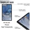 Fxojyvo 14x24 Poster Frame Set of 6, Black Frame for 14 x 24 Inch Picture Poster Photo, Light Weight and High Transparent 14 by 24 Frame for Wall - 6 Pack/Black/14 x24 view 3