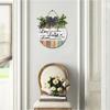 FemiaD Live Love Laugh Sign Rustic Wood Sign Wall Decor Farmhouse Wreath Wall Decor 12inch Round Wooden Hanging Housewarming Home Decor for Home Office Living Room view 4