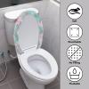 Eheartsgir Green & Pink Marble Stretchy Toilet Dust Cover Machine Washable Toilet Lid Protector Cover Fit Most Round & Elongated Toilet for Bathroom Home Hotel Decor view 3