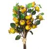 PRETYZOOM Fake Fruit Artificial Berry Floral Decor Yellow Silk Flowers Artificial Pomegranate Berries Artificial Berries Stem Branch Mini Pomegranate Picks Realistic Plants Faux Small Red Berries view 1