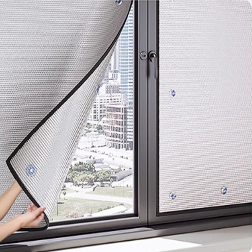 AIROTRON Blackout Window Film,Aluminum Foil Reflective Window Film,UV Block Heat Control Glass Film,Anti Glare Window Tint Film,Balcony Privacy Window Film,for Home,Office,Bathroom (22x63in)