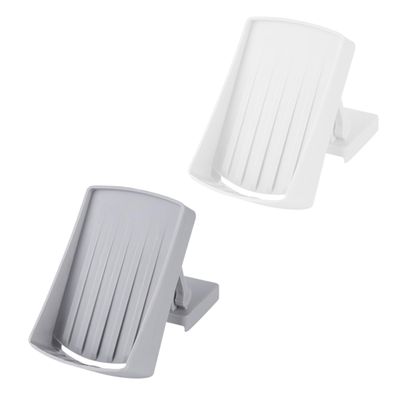 Amosfun 2pcs Adjustable Plastic Soap Holder Soap Tray Wall-Mounted Box for Bar