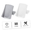 Amosfun 2pcs Adjustable Plastic Soap Holder Soap Tray Wall-Mounted Box for Bar view 2