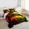 Feelyou Kids Boys Red Yellow Gamer Comforter Full Size, Honeycomb Gaming Comforter Set for Lightning Gamer Bedding Set Game Duvet Set Bed Set Room Decor Quilt Set Bedding Collection view 2