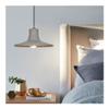 SteFik Ndustrial Cement Ceiling Pendant Light Hat - Modern Gray Cement Pendant Light, V-intage Suspended Lighting Fixture, Farmhouse Chandelier Compatible with Kitchen Island, Dining Room, Restaurant view 3