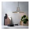 SteFik Ndustrial Cement Ceiling Pendant Light Hat - Modern Gray Cement Pendant Light, V-intage Suspended Lighting Fixture, Farmhouse Chandelier Compatible with Kitchen Island, Dining Room, Restaurant view 4