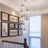 SteFik 8 Lights Duplex Building Large Chandelier Villa Stair Long Chandeliers Staircase Chandelier 40x180cm Glass Balls Pendant Light Multi Light Ceiling Lamp E27,Included Light Bulbs,Pendant view 1