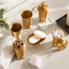 Bathroom Vanity countertop Set Bathroom Accessories Set Tooth Brush Holder Soap Dispenser Soap Box Mouth Cup Bath Decoration Accessories Suitable for Family Hotel Bathroom view 2