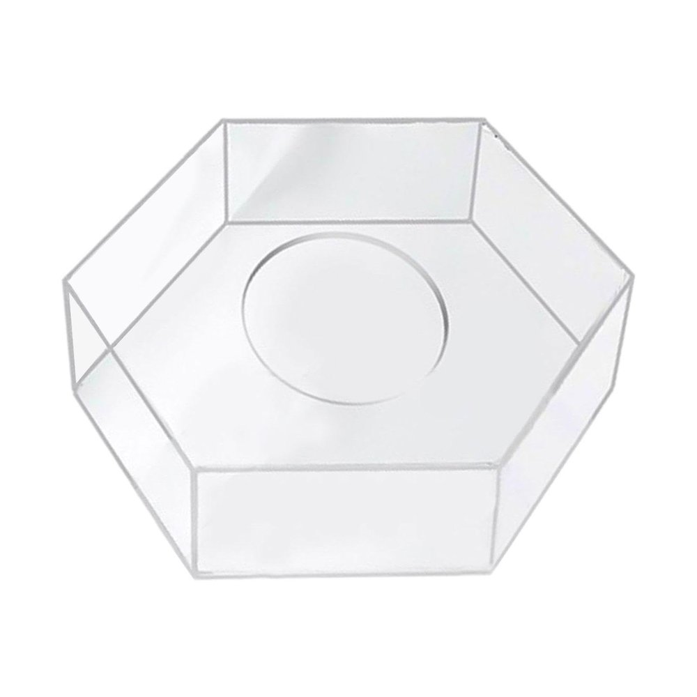 Acrylic Cake Stand, Stackable Acrylic Cake Display Board, Acrylic Cake Disc, Easily Clean Clear Cupcake Stand Cake Holder, Multipurpose Cake Dessert Display Plate Serving Tray for Baby Shower Wedding