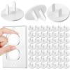 Thyle 200 Pcs Outlet Covers Bulk Child Baby Proofing Covers for Electrical Outlets Easy Install Socket Sturdy Safe Secure Baby Proofing Kit for Home Office Bulk (White) view 1
