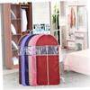 PRETYZOOM High-end Embossed Garment Cover for Suit Storage Clothes Organizer Bag Coffee for Travel and Closet view 3