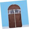 PRETYZOOM High-end Embossed Garment Cover for Suit Storage Clothes Organizer Bag Coffee for Travel and Closet view 4