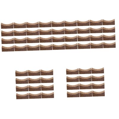 IMIKEYA 60pcs Japanese-style Chopstick Rests Wooden Chopstick Stand Spoon Fork Holder Holder Storage Reusable Cute Design