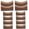 IMIKEYA 60pcs Japanese-style Chopstick Rests Wooden Chopstick Stand Spoon Fork Holder Holder Storage Reusable Cute Design view 4