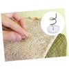 Amosfun 20pcs Non- Upholstery and Bedskirts Easy to Use for Furniture Bedskirt Holders Secure Grip for Sofa and Duvet Use view 2