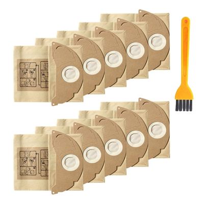 AgaShi Dust BagsGarbage BagsVacuum Cleaners Parts Filter Bags Accessories ReplacementCompatible For Karcher WD2 MV2 WD 2.200 WD2250 A2004 A2054 A2099 (Color : Dust bag 10 PCS)