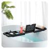 Adjustable Home Spa Wooden Bath Tray Bathtub Caddy Organizer Rack Bathroom Accessories Bathtub Rack Stand Holder (Color : E) (D) view 2