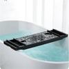 Adjustable Home Spa Wooden Bath Tray Bathtub Caddy Organizer Rack Bathroom Accessories Bathtub Rack Stand Holder (Color : E) (D) view 4