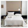 ADovz 3Pcs Quilt Blue Gray Full/Queen Size 90X98in Quilted Reversibe Coverlet 2Pillow Shams,600TC Egyptian Cotton Bedspread Coverlet,Bed Sheets, FH-762 view 1