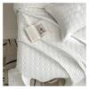 ADovz 3Pcs Quilt Blue Gray Full/Queen Size 90X98in Quilted Reversibe Coverlet 2Pillow Shams,600TC Egyptian Cotton Bedspread Coverlet,Bed Sheets, FH-762 view 4