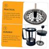 Zerodeko 3pcs Stainless Steel Coffee Machine Filters Premium Mesh Strainer for Accessory for Home Cafes Easy to Use for Coffee Lovers view 2