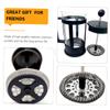 Zerodeko 3pcs Stainless Steel Coffee Machine Filters Premium Mesh Strainer for Accessory for Home Cafes Easy to Use for Coffee Lovers view 3