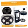 Zerodeko 3pcs Stainless Steel Coffee Machine Filters Premium Mesh Strainer for Accessory for Home Cafes Easy to Use for Coffee Lovers view 4
