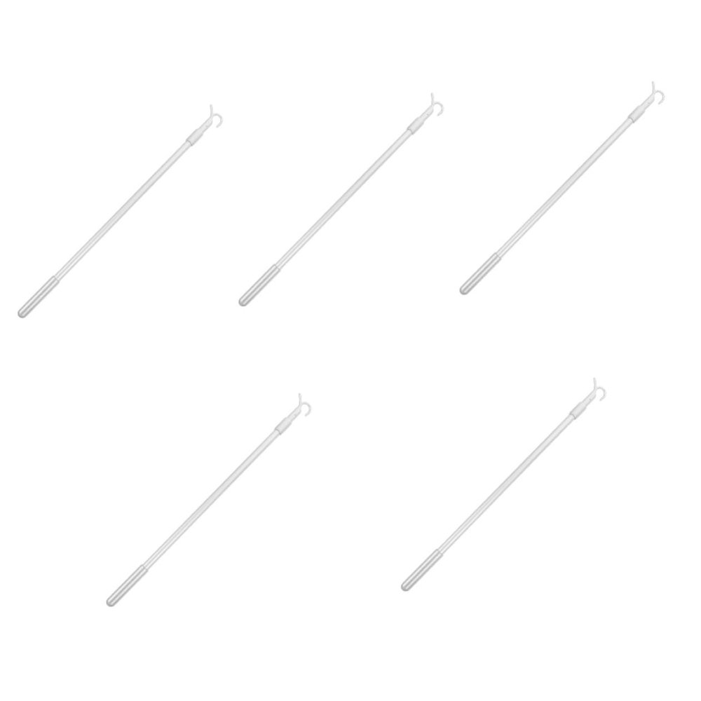 IMIKEYA 5pcs Curtain Rods Telescopic Blind Wand Blind Opener for Home and Office