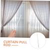 IMIKEYA 5pcs Curtain Rods Telescopic Blind Wand Blind Opener for Home and Office view 3