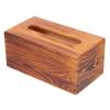 Amosfun 1pc Tissue Box Chic Retro Napkin Organizer Elegant Tissue Holder for Grain Design Convenient Pull-Out Bottom Stylish Storage view 1