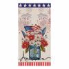 4th Of July Flower Kitchen Towels,Absorbent Microfiber Kitchen Dish Hand Tea Bath Towel,Quick Dry Cleaning Cloth Dishclothes Decorative Sets, Bottle Fireworks Independence Day (1-PC, 18x28) view 1