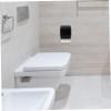 Amosfun 1pc Stainless Steel Tissue Box Wall-Mounted Holder for Bathroom Household Use Easy Installation No Drilling Required Multi-Functional Storage view 4