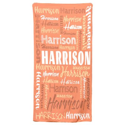Personalized Beach Towels for Kids Adults, Personalized Custom Kids Baby Girls Boys Beach Towel with Names