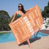 Personalized Beach Towels for Kids Adults, Personalized Custom Kids Baby Girls Boys Beach Towel with Names view 4