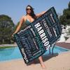 Personalized Beach Towels for Kids Adults, Personalized Custom Kids Baby Girls Boys Beach Towel with Names view 4