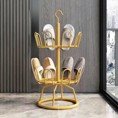 EYPKPL shoe organizer Metal Shoe Cabinet 360 Rotating Circular Shoe Rack Sturdy And Stable Shoe Organizers Easy Access Shoe Locker Open Shoe Shelf save space