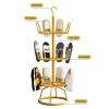EYPKPL shoe organizer Metal Shoe Cabinet 360 Rotating Circular Shoe Rack Sturdy And Stable Shoe Organizers Easy Access Shoe Locker Open Shoe Shelf save space view 3