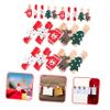 Zerodeko 125pcs Christmas Wooden Clips Photo Holders Light String Tree Clothespins for Holiday Decor Snowflake for Photo Displays and Crafts view 2